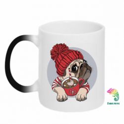 Чашка-хамелеон Pug And Coffee - PrintSalon