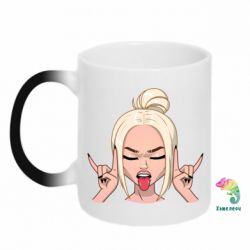 Чашка-хамелеон Punk Girl - PrintSalon