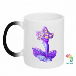 Чашка-хамелеон Purple Mermaid Barbie - PrintSalon