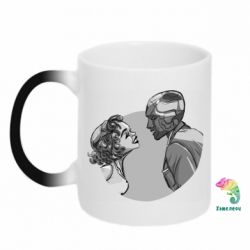 Чашка-хамелеон Retro Wanda and Vision - PrintSalon