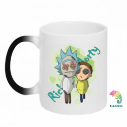 Чашка-хамелеон Rick and Morty voodoo doll - PrintSalon