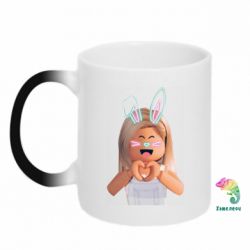 Чашка-хамелеон Roblox girl - PrintSalon