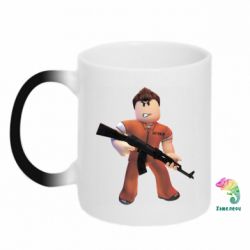 Чашка-хамелеон Roblox Prisoner - PrintSalon