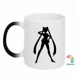 Чашка-хамелеон Sailor Moon silhouette - PrintSalon