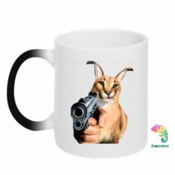Чашка-хамелеон Шлепа с пистолетом - PrintSalon