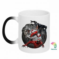 Чашка-хамелеон Сімбіоти і людина павук - PrintSalon