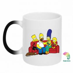 Чашка-хамелеон Simpsons At Home - PrintSalon