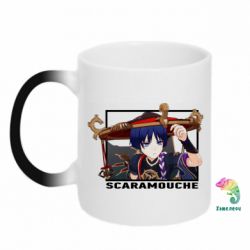 Чашка-хамелеон Скарамучча - PrintSalon