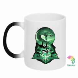 Чашка-хамелеон Slytherin collage - PrintSalon