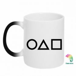 Чашка-хамелеон Гра в кальмара - PrintSalon