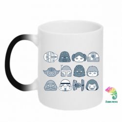 Чашка-хамелеон Star wars icons - PrintSalon