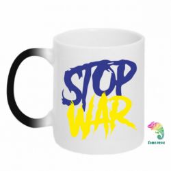Кружка-хамелеон Stop this war - PrintSalon