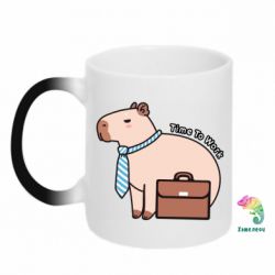 Чашка-хамелеон Time To Work - PrintSalon