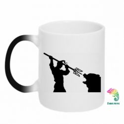 Чашка-хамелеон Тризубом по морде