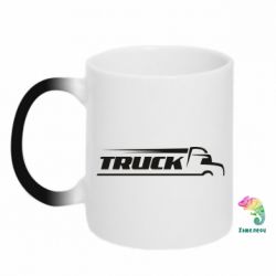 Чашка-хамелеон Truck simple art - PrintSalon