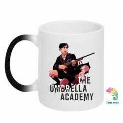 Чашка-хамелеон Umbrella Academy Number 5 - PrintSalon