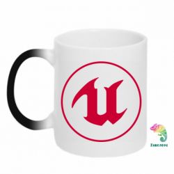 Чашка-хамелеон Unreal Engine Logo - PrintSalon