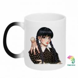 Чашка-хамелеон Венсдей и Вещь