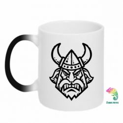 Чашка-хамелеон Викинг в Шлеме - PrintSalon