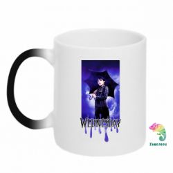 Чашка-хамелеон Wednesday Text Logo - PrintSalon