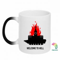 Кружка-хамелеон Welcome to Hell - PrintSalon