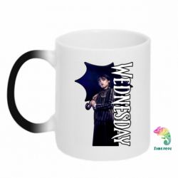 Чашка-хамелеон Wendesday Addams - PrintSalon