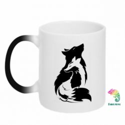 Чашка-хамелеон Wolf And Fox - PrintSalon