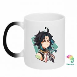 Чашка-хамелеон Xiao portrait - PrintSalon