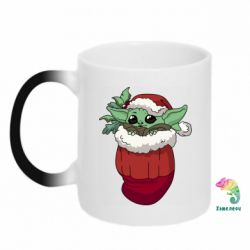 Чашка-хамелеон Йода в рукавичці