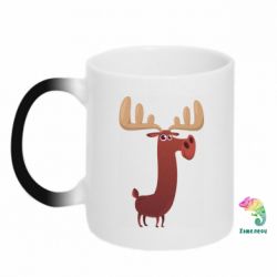 Чашка-хамелеон Забавный олень - PrintSalon