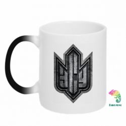 Чашка-хамелеон ЗСУ метал лого