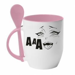 Чашка з ложкою AAA-hegao - PrintSalon