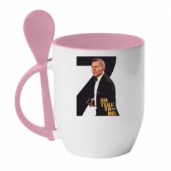 Чашка с ложкой Агент 007 Не Время Умирать - PrintSalon