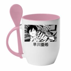 Чашка с ложкой Аки Хаякава - PrintSalon