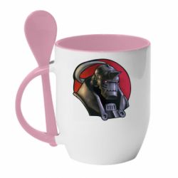 Чашка с ложкой Alphonse Elric - PrintSalon