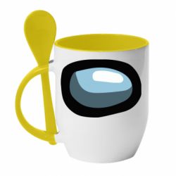 Чашка з ложкою Among Us Visor - PrintSalon