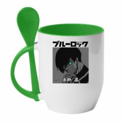 Чашка с ложкой Аниме Йоичи Исаги - PrintSalon