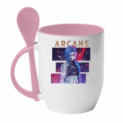 Чашка з ложкою Arcane tv LoL - PrintSalon