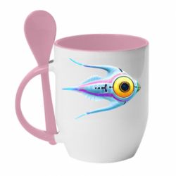 Чашка с ложкой Arctic Peeper - PrintSalon