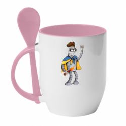 Чашка з ложкою Бандер українець - PrintSalon