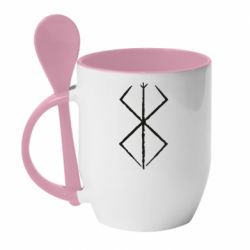 Чашка з ложкою Berserk symbol - PrintSalon