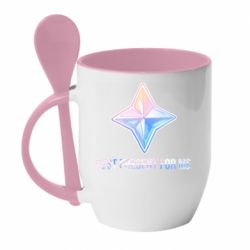 Чашка с ложкой Best present for me - PrintSalon