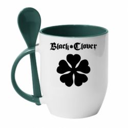 Чашка з ложкою Black Clover Anime - PrintSalon