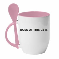 Чашка с ложкой Boss of this Gym - PrintSalon