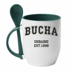Чашка с ложкой BUCHA - PrintSalon