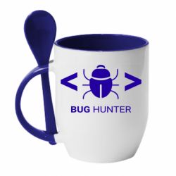 Чашка с ложкой Bug Hunter - PrintSalon
