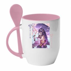 Чашка с ложкой Calm Raiden - PrintSalon