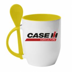 Чашка с ложкой Case IH Agriculture - PrintSalon
