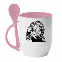 Чашка з ложкою Чакі - PrintSalon