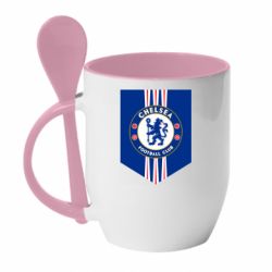 Чашка с ложкой Chelsea Flag - PrintSalon